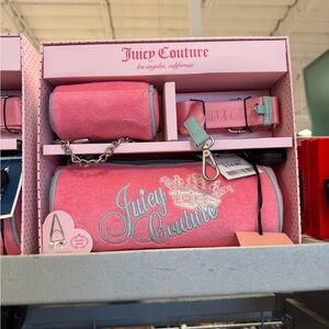 Juicy Couture Pink and Light Blue Accessory Set